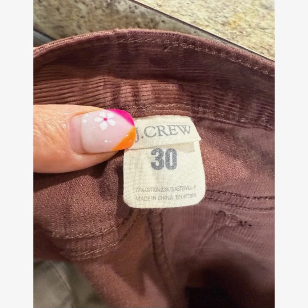 J. Crew Women's Burgundy Straight Leg Jeans